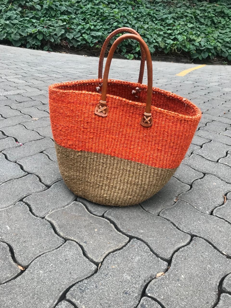 Handwoven Sisal Market Basket